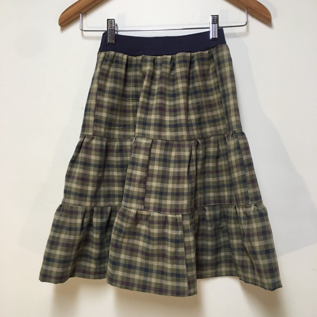 Midi Cotton Checkered Skirt (5)