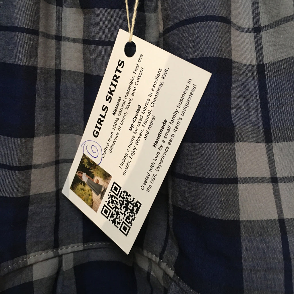 Midi Cotton Plaid Skirt (6)
