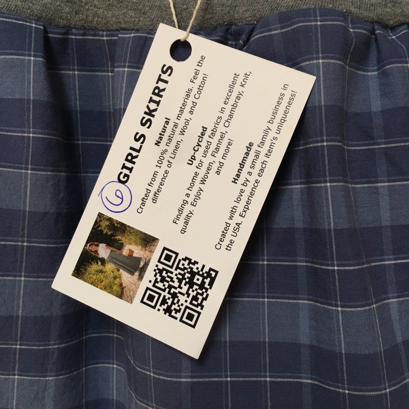 Midi Cotton Plaid Skirt (6)
