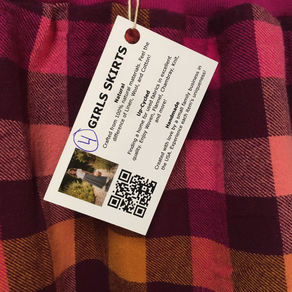 Maxi Flannel Checkered Skirt (4)