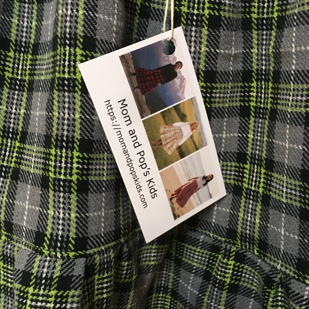 Maxi Flannel Plaid Skirt (5)