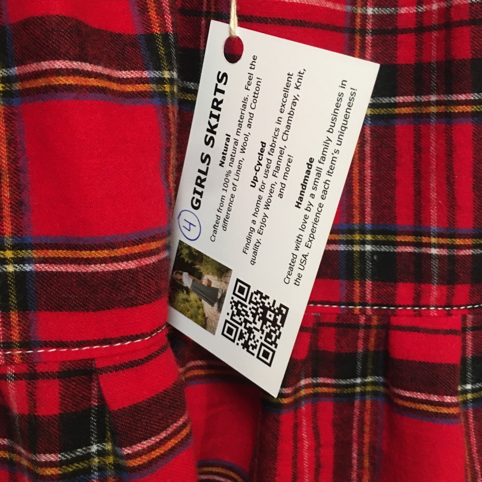 Midi Flannel Plaid Skirt (4)