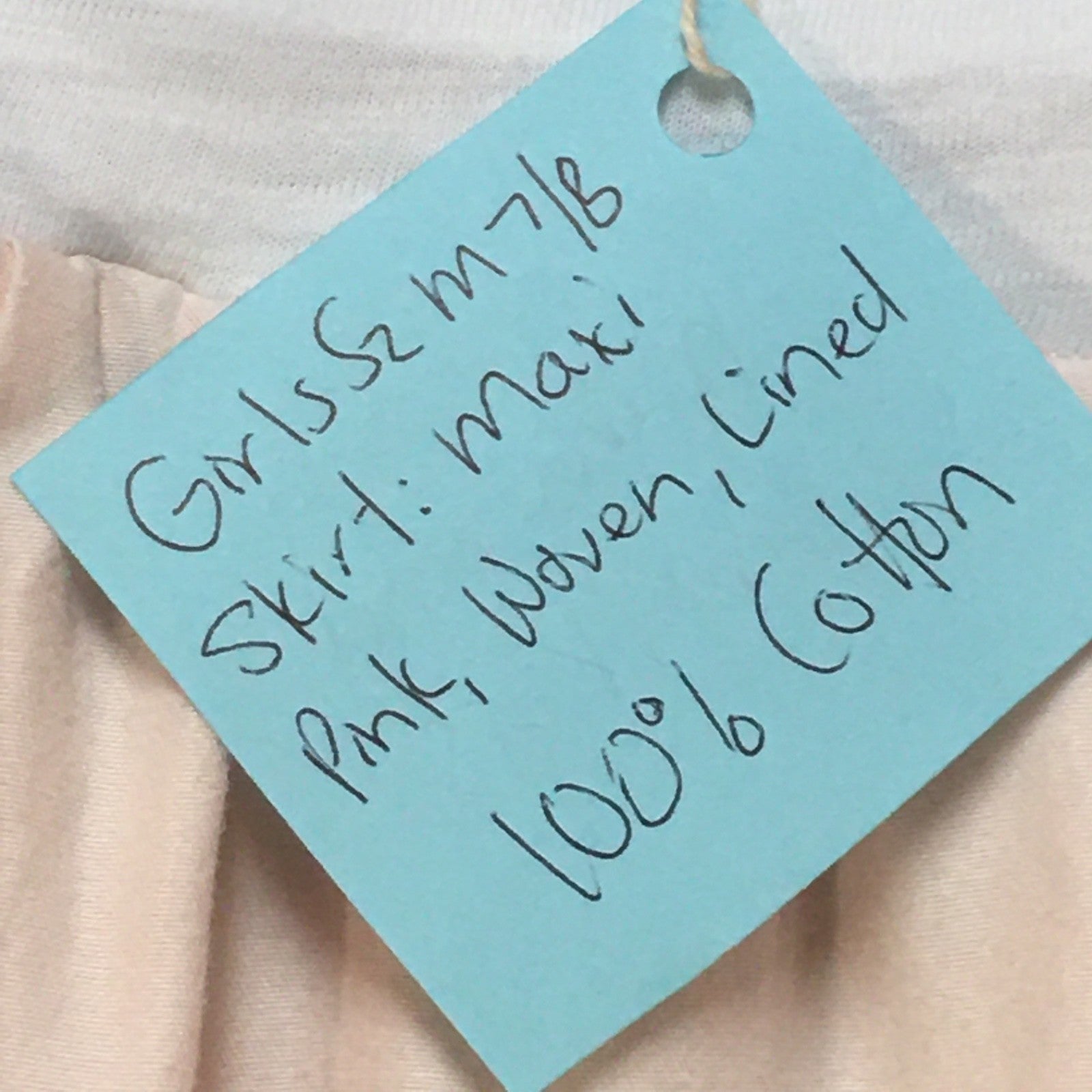 Maxi Cotton Pink Skirt (7-8)