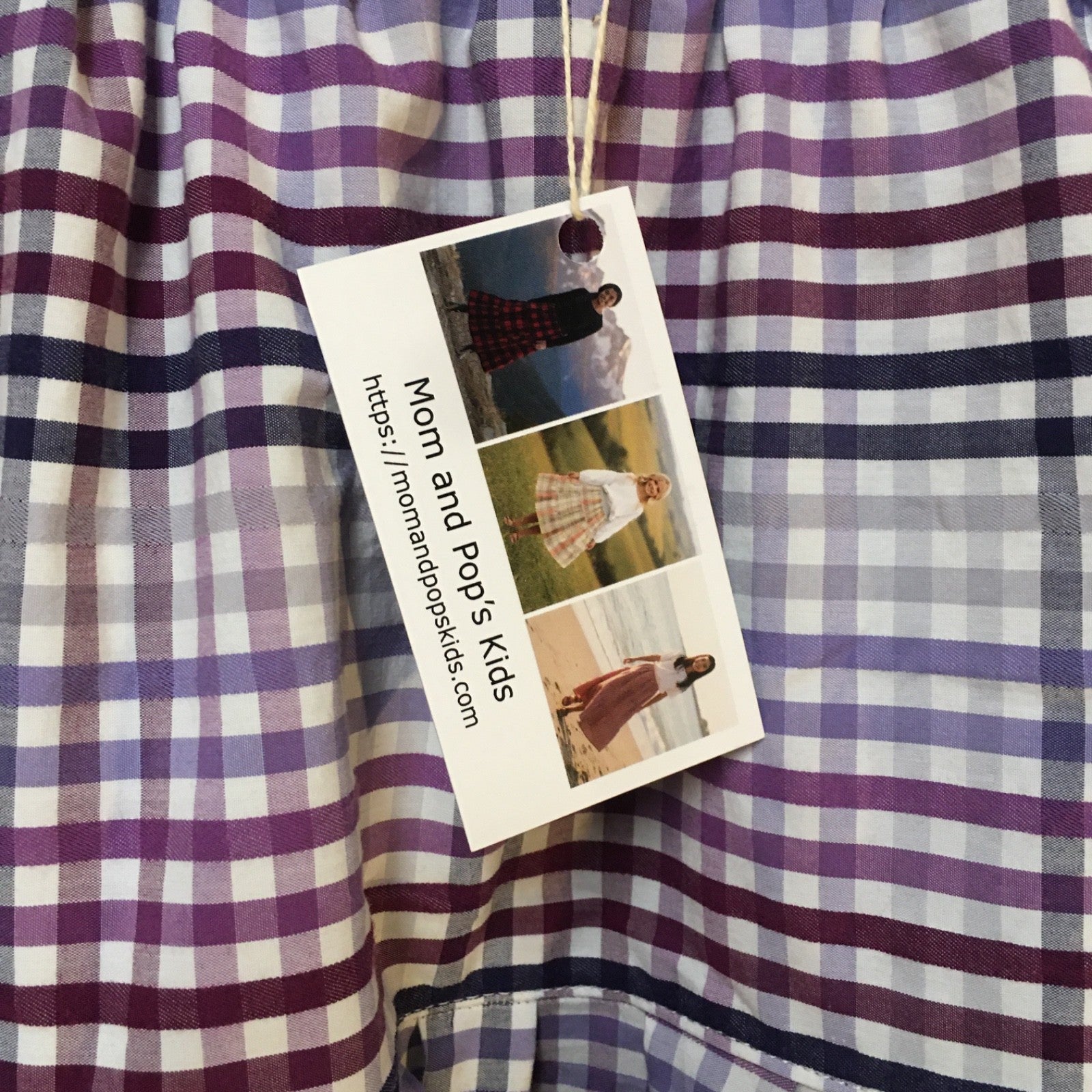 Midi Cotton Checkered Skirt (6-7)