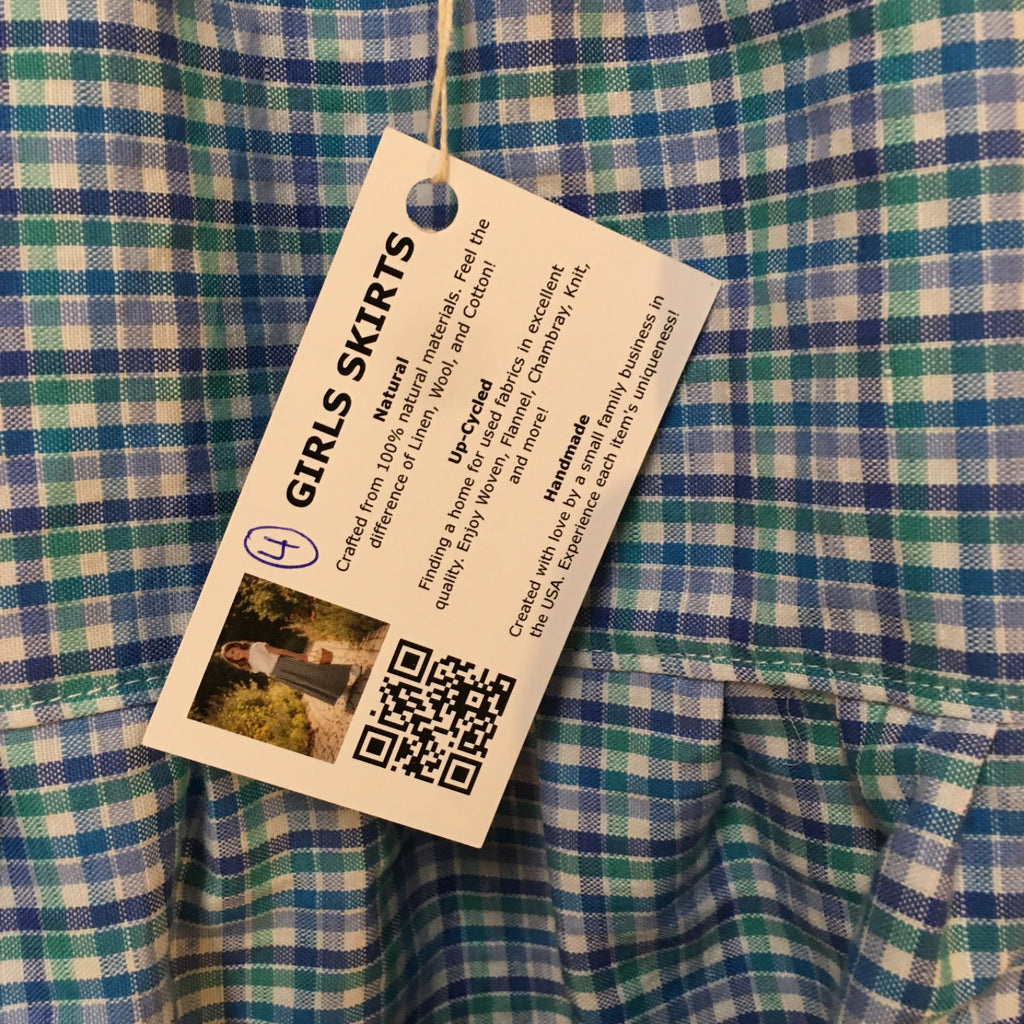 Maxi Cotton Checkered Skirt (4)