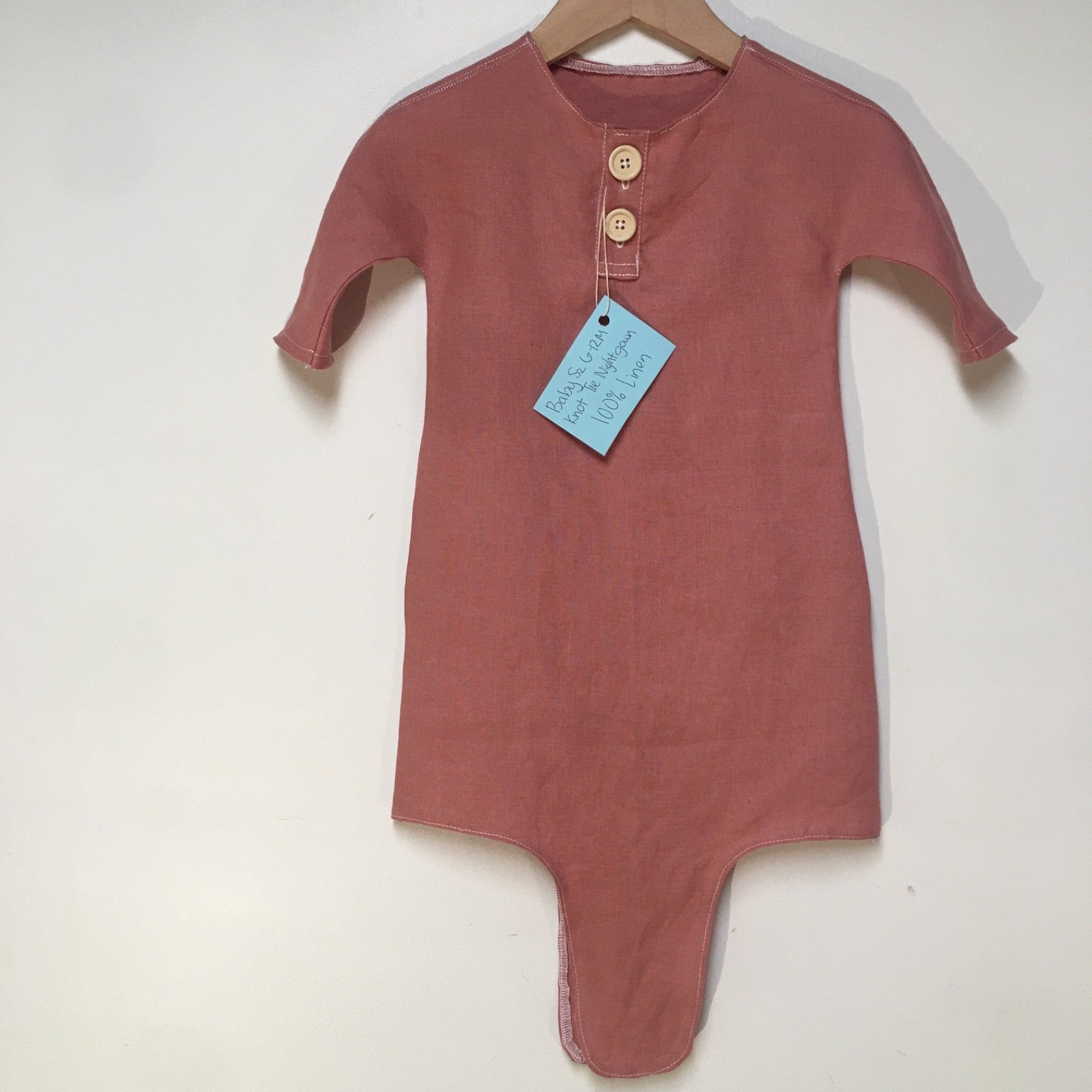 100% Linen Nightgown Baby (6M)