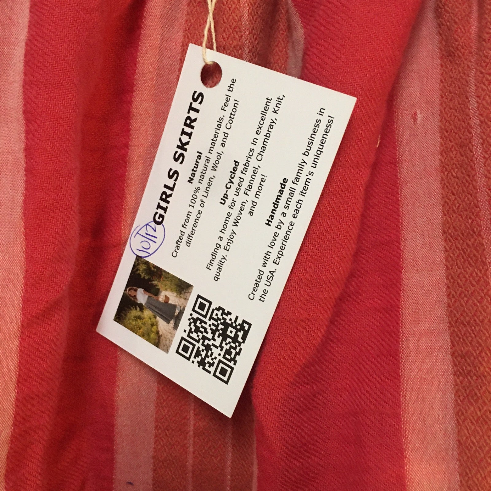 Midi Gauze Striped Skirt (10-12)