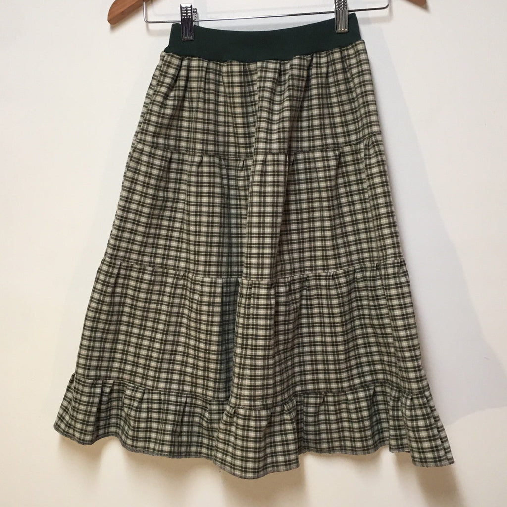 Maxi Cotton Plaid Skirt (6-7)
