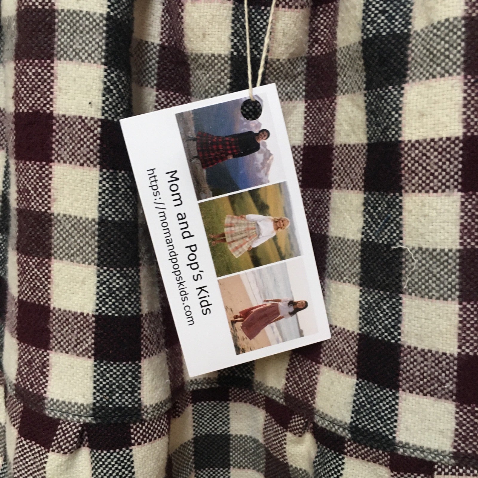 Midi Flannel Checkered Skirt (3)