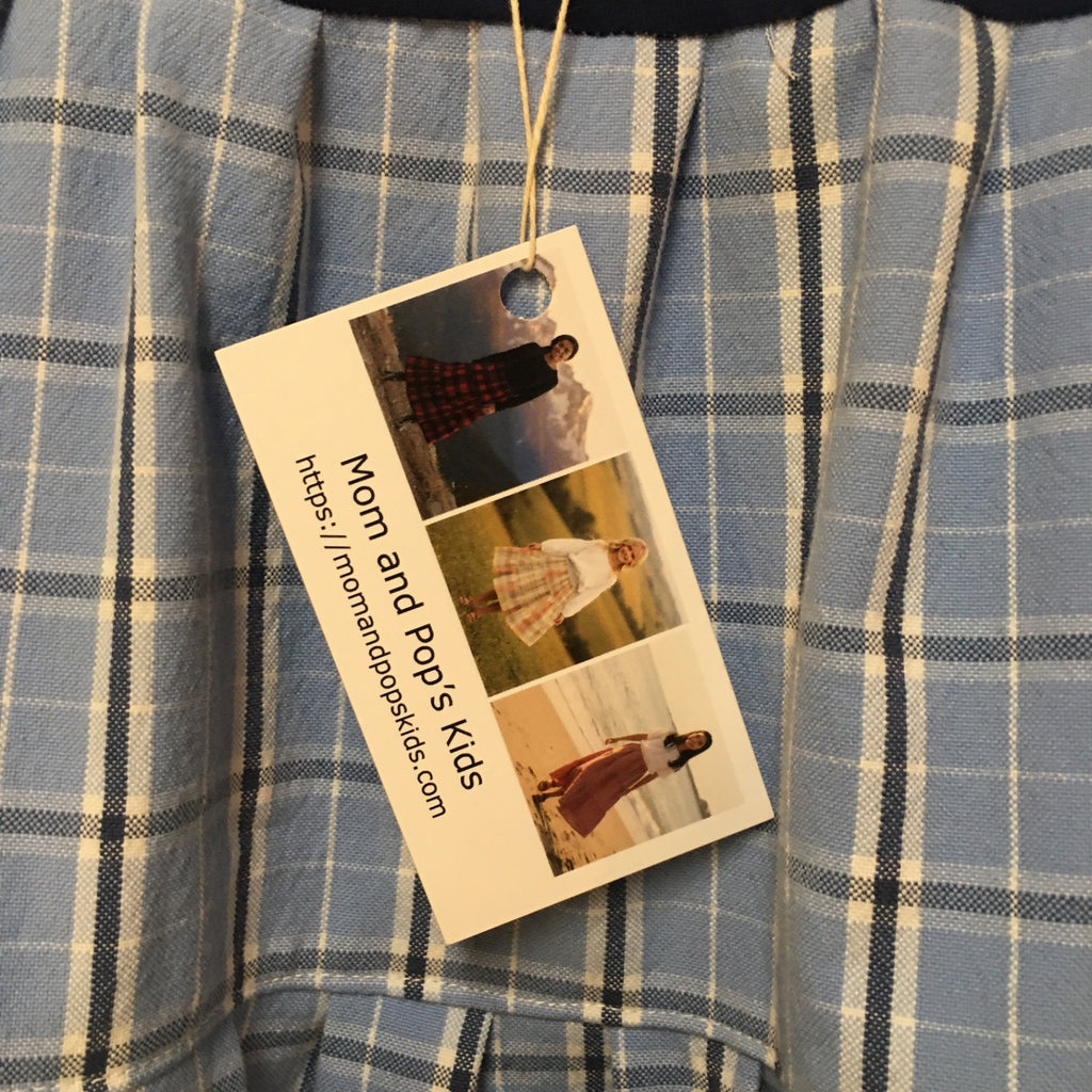 Maxi Cotton Plaid Skirt (7-8)