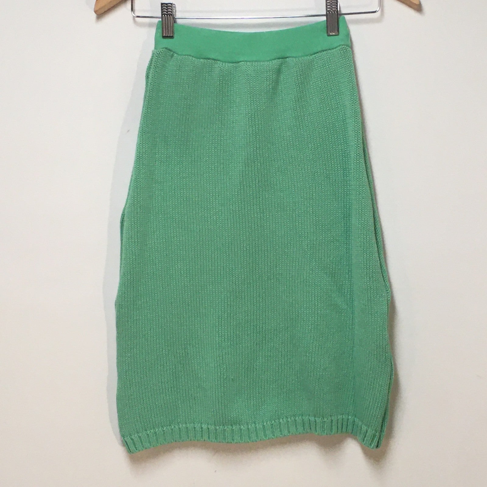 Midi Knit Green Skirt (6)