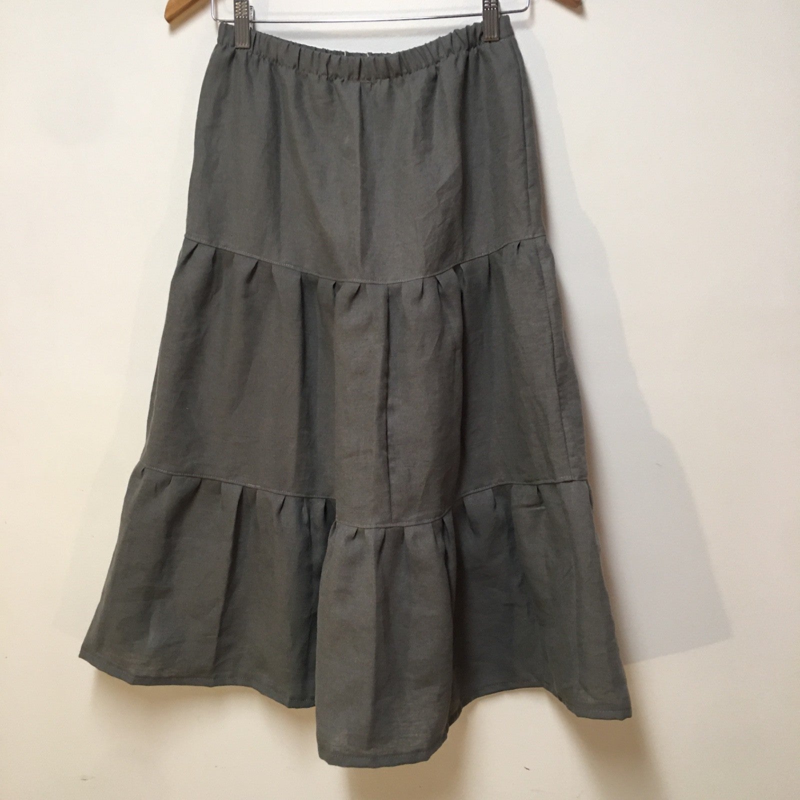 Maxi Linen Gray Skirt (14-16)