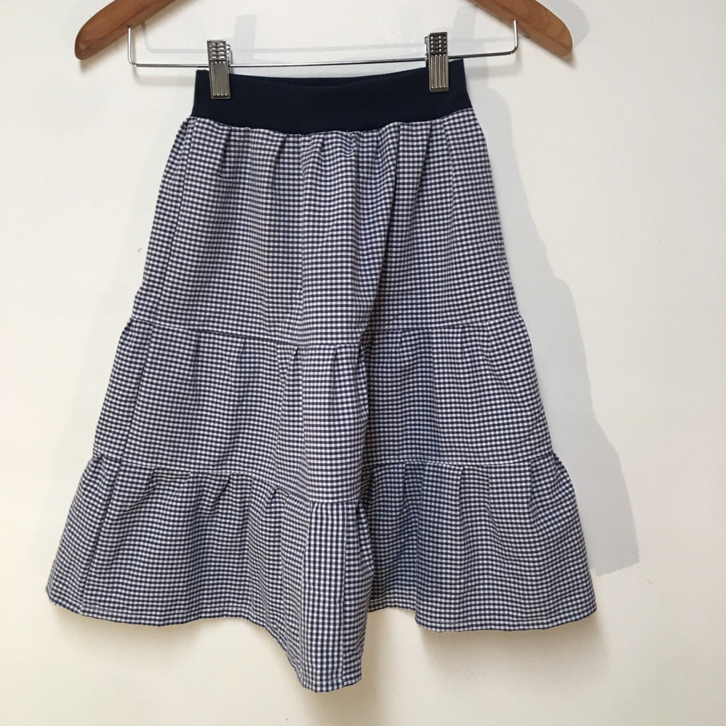 Maxi Cotton Checkered Skirt (3)