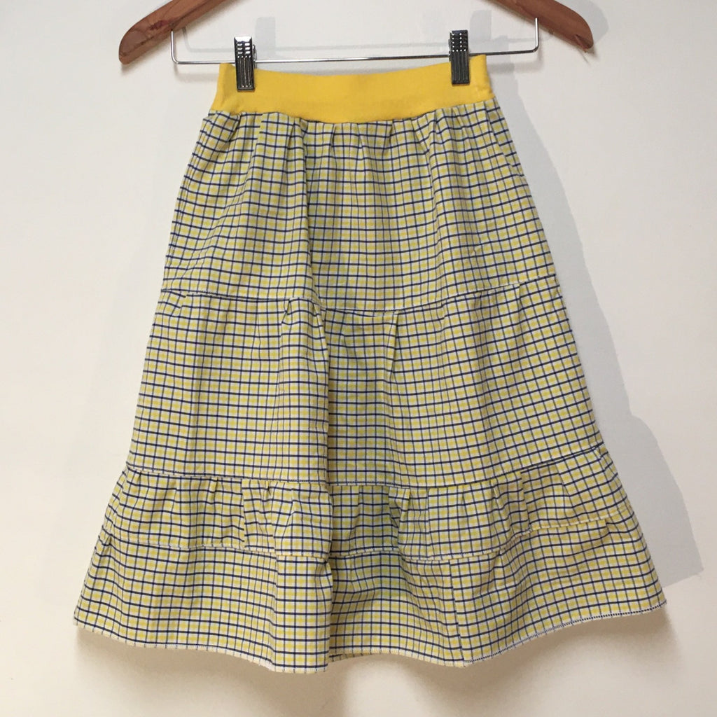 Maxi Cotton Plaid Skirt (4)