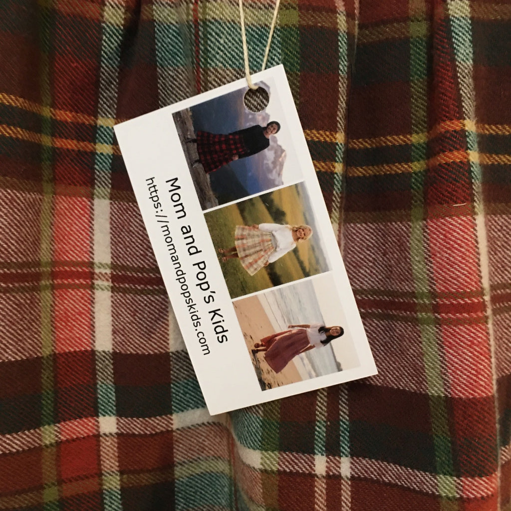 Maxi Flannel Plaid Skirt (5)
