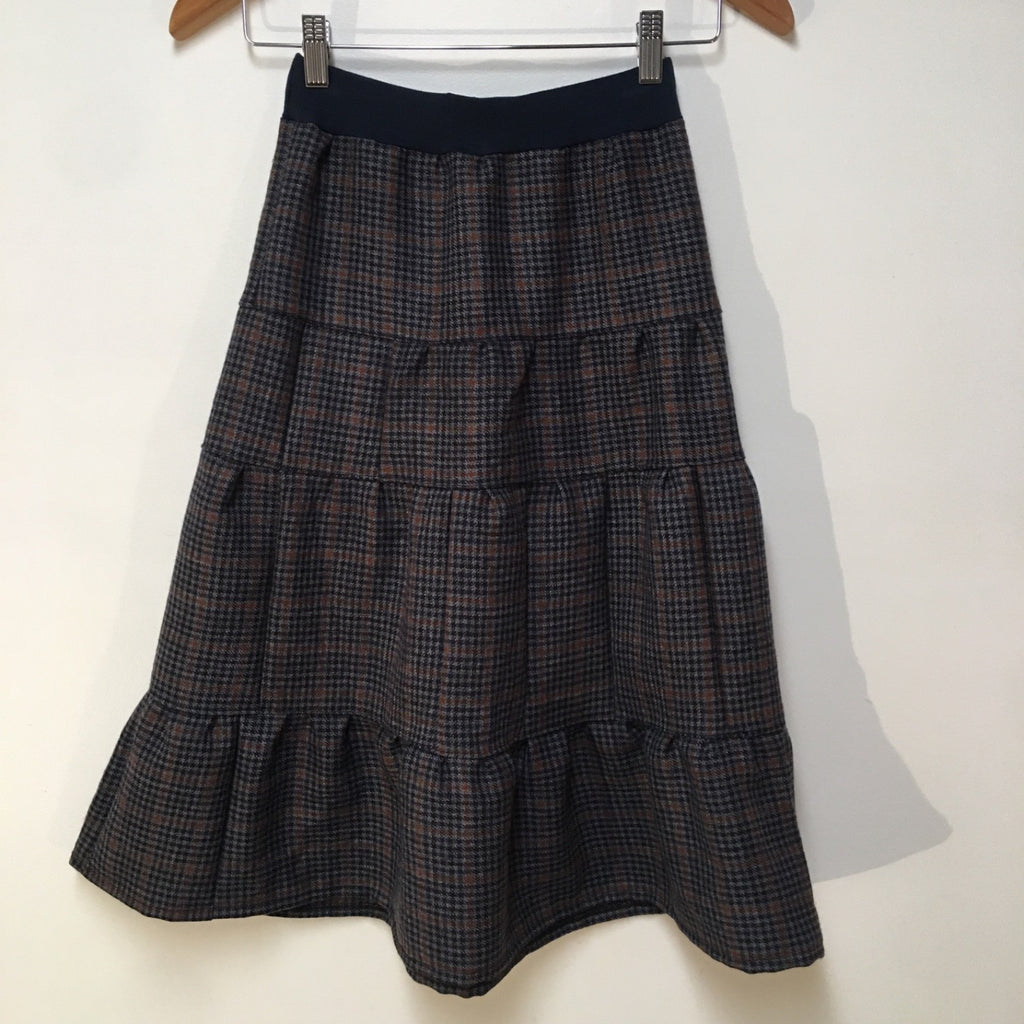 Maxi Wool Checkered Skirt (8)