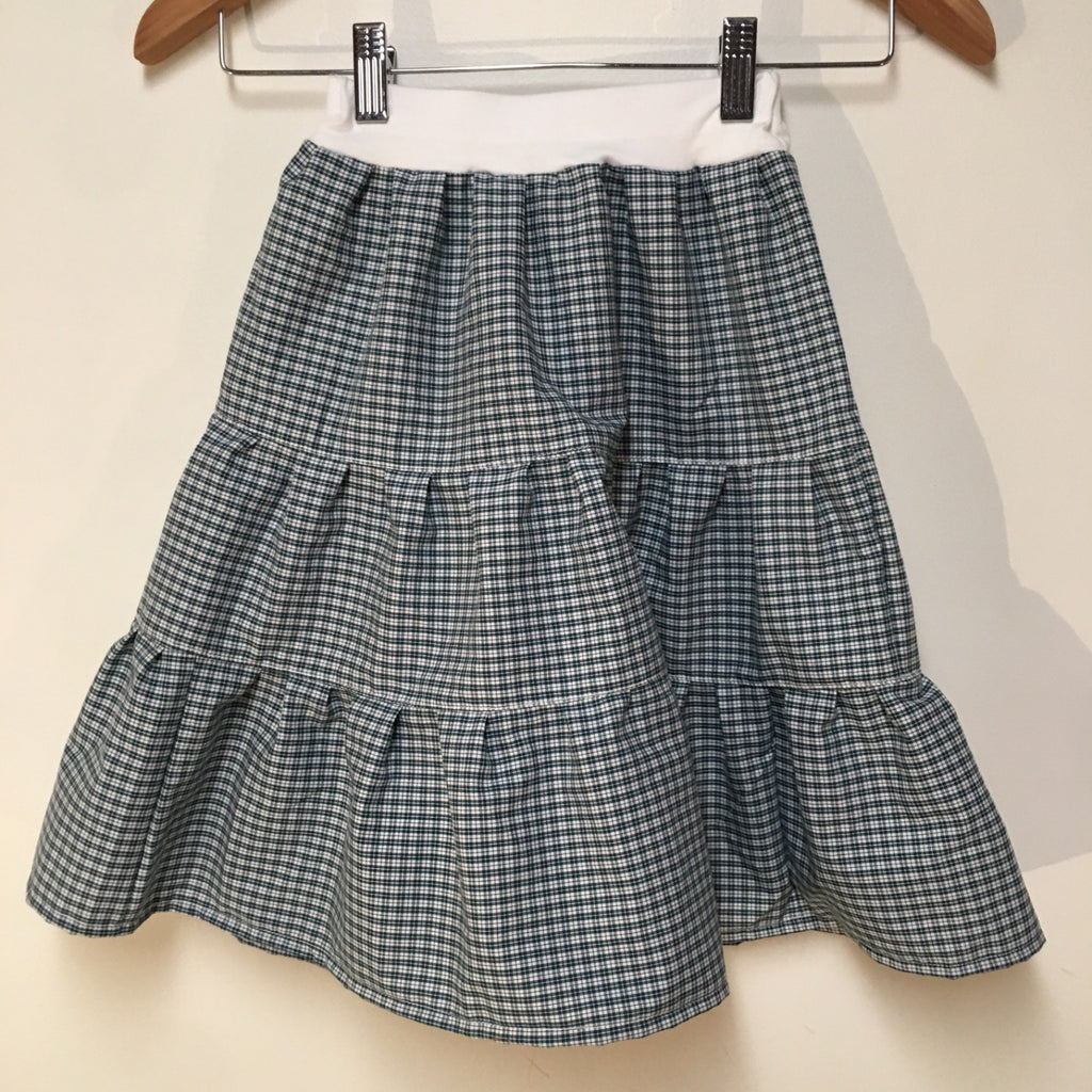 Maxi Cotton Plaid Skirt (2)