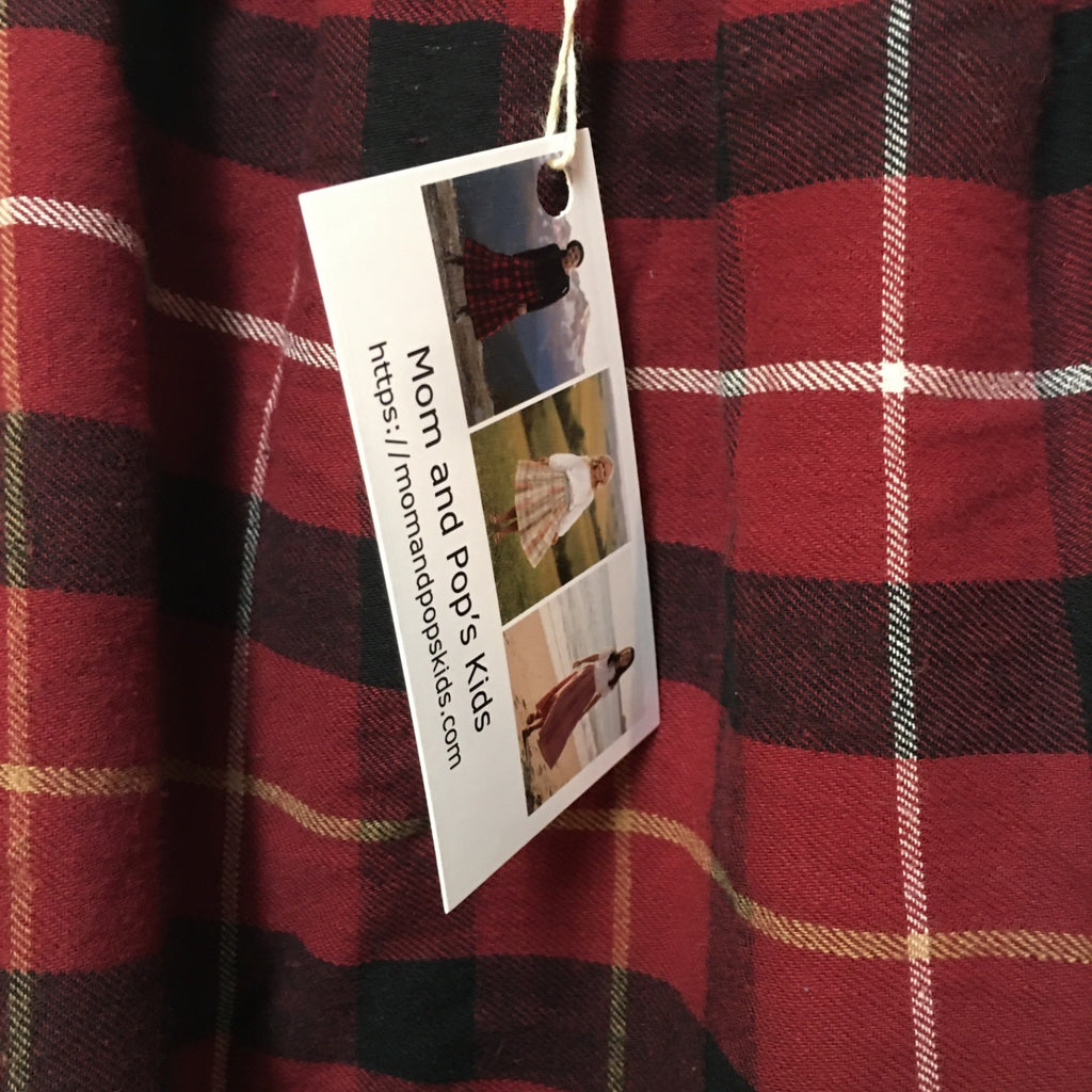 Maxi Flannel Plaid Skirt (10)