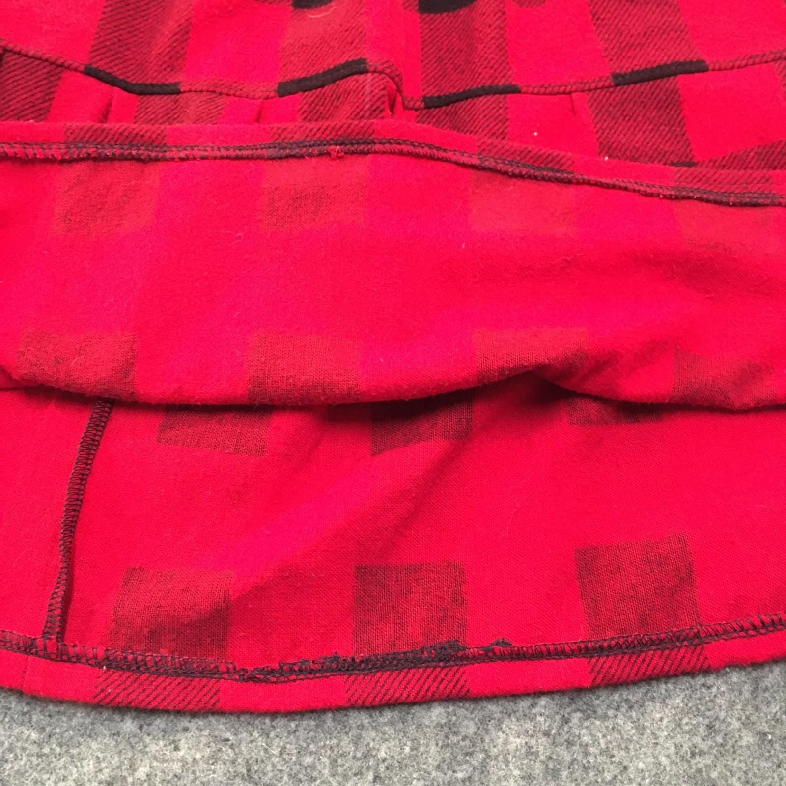 Maxi Flannel Checkered Skirt (8)