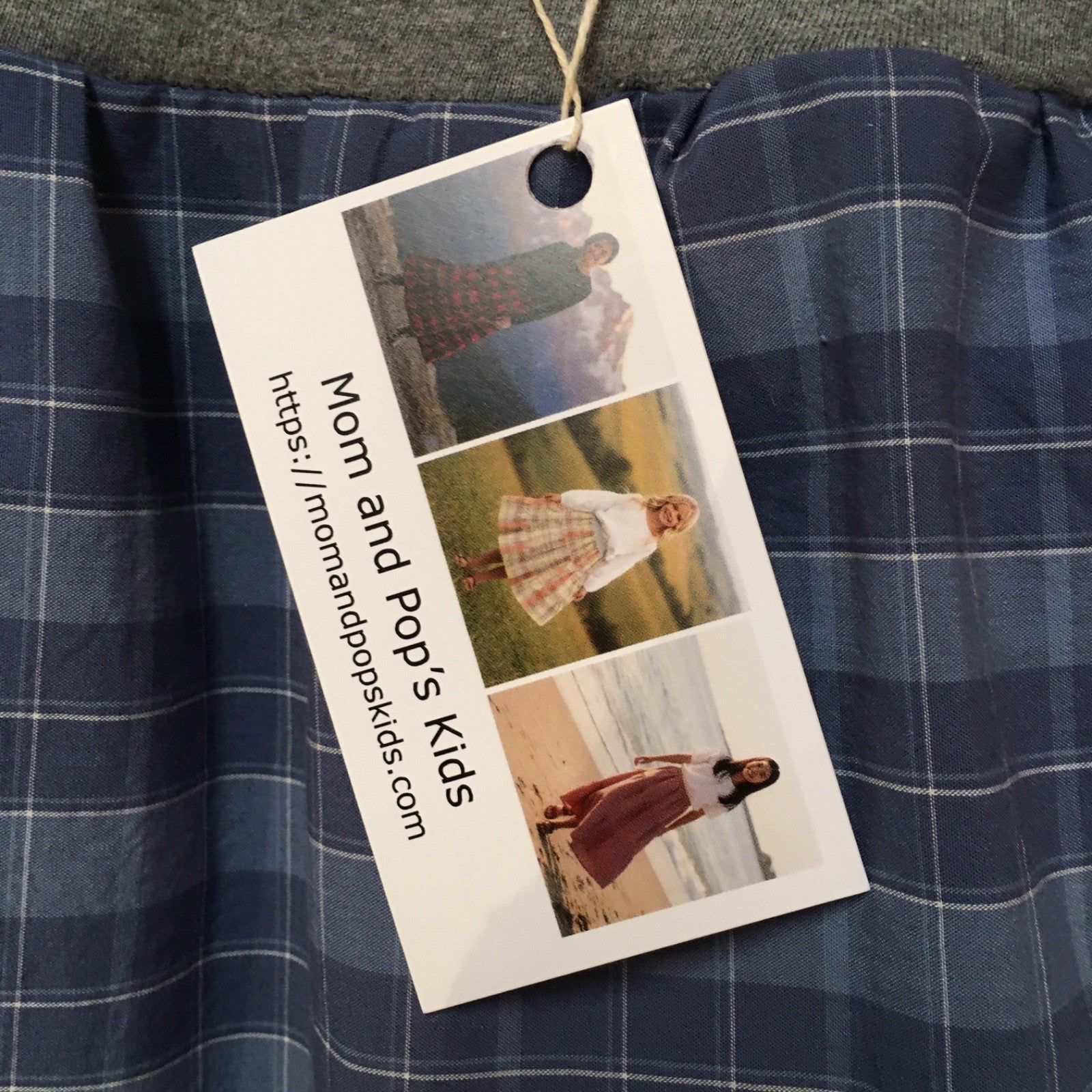 Midi Cotton Plaid Skirt (6)