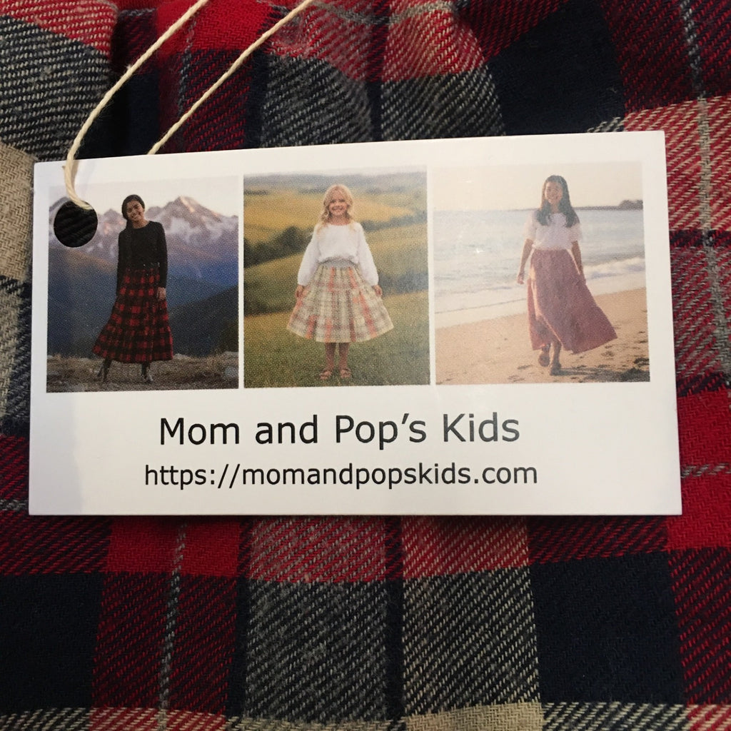 Maxi Flannel Plaid Skirt (5)