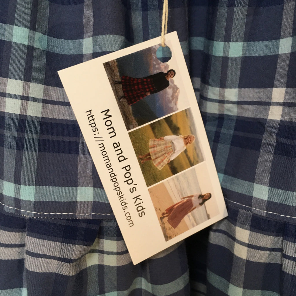 Maxi Cotton Plaid Skirt (6-7)