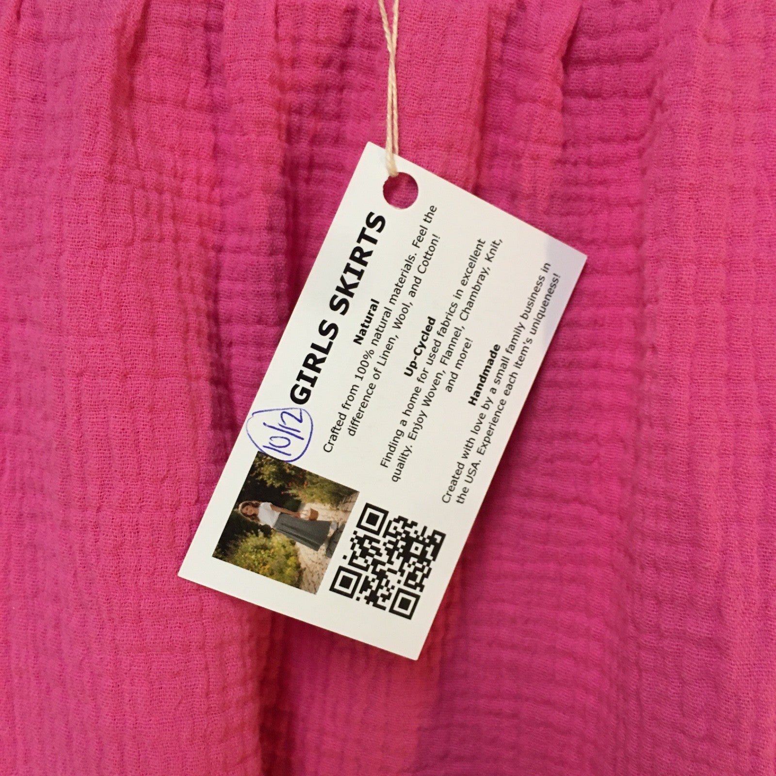 Maxi Gauze Pink Skirt (10-12)