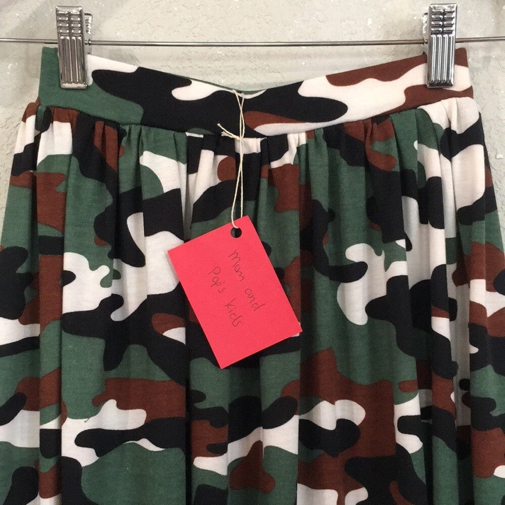 Maxi Knit Camouflage Skirt (8)