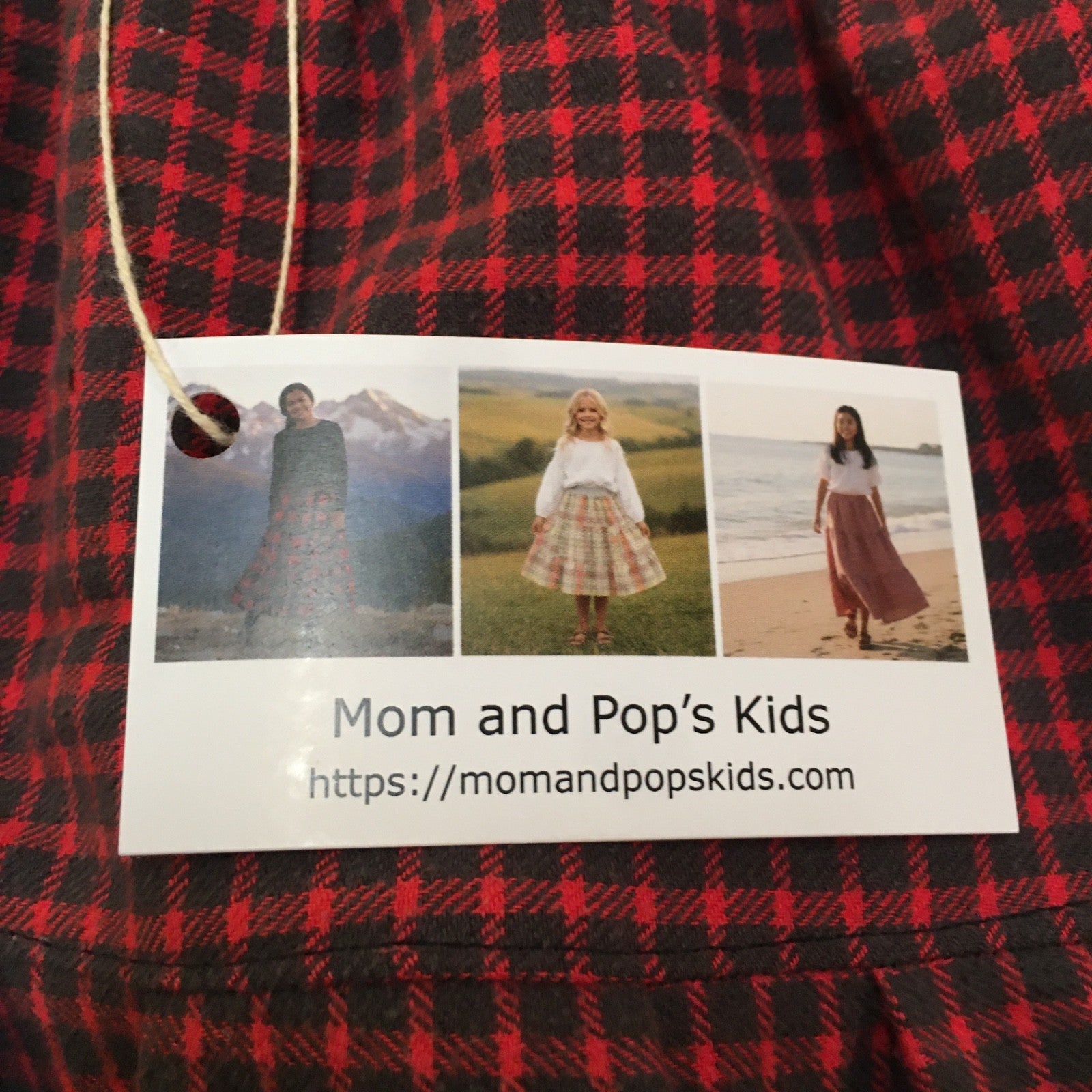 Midi Flannel Checkered Skirt (5)