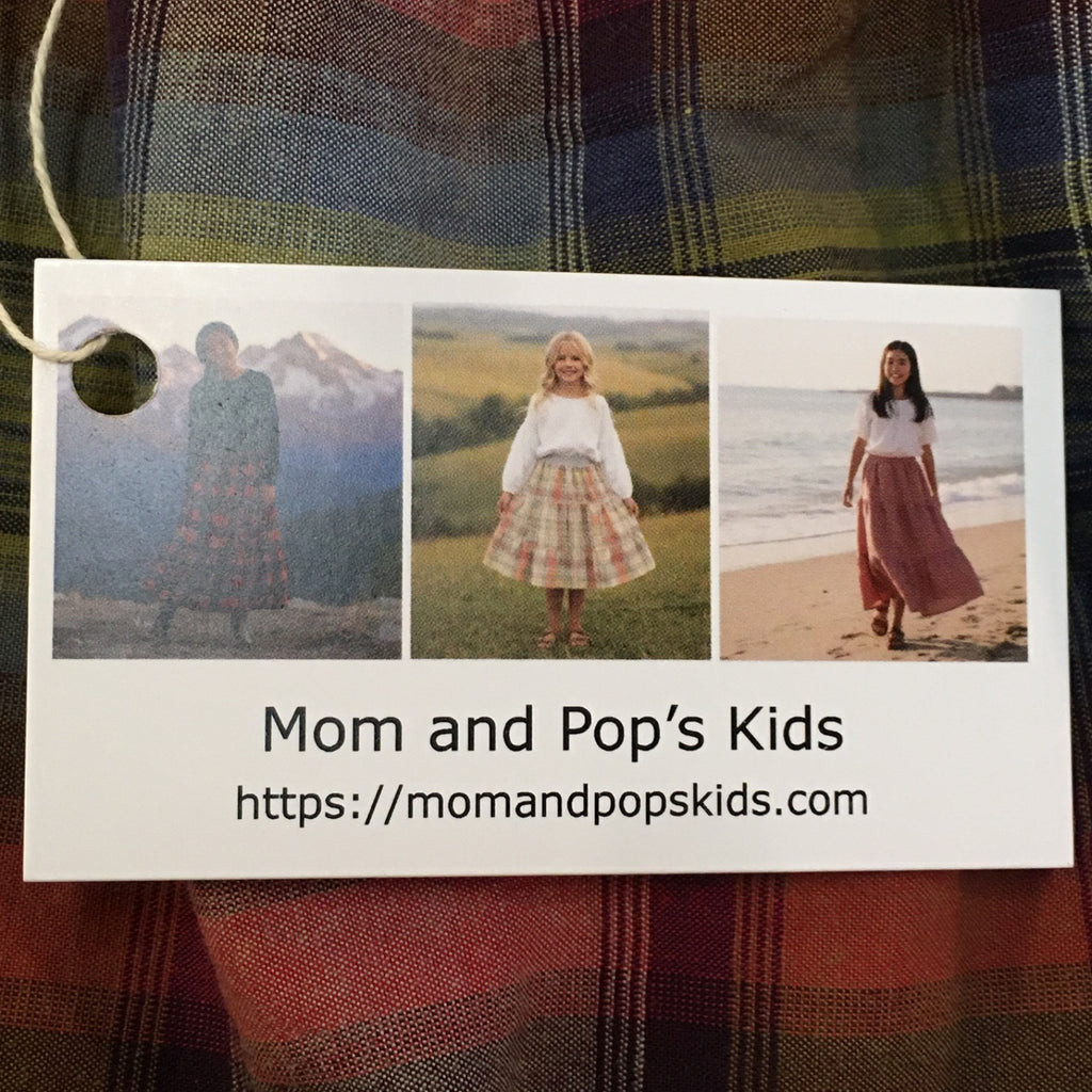 Maxi Cotton Plaid Skirt (5)