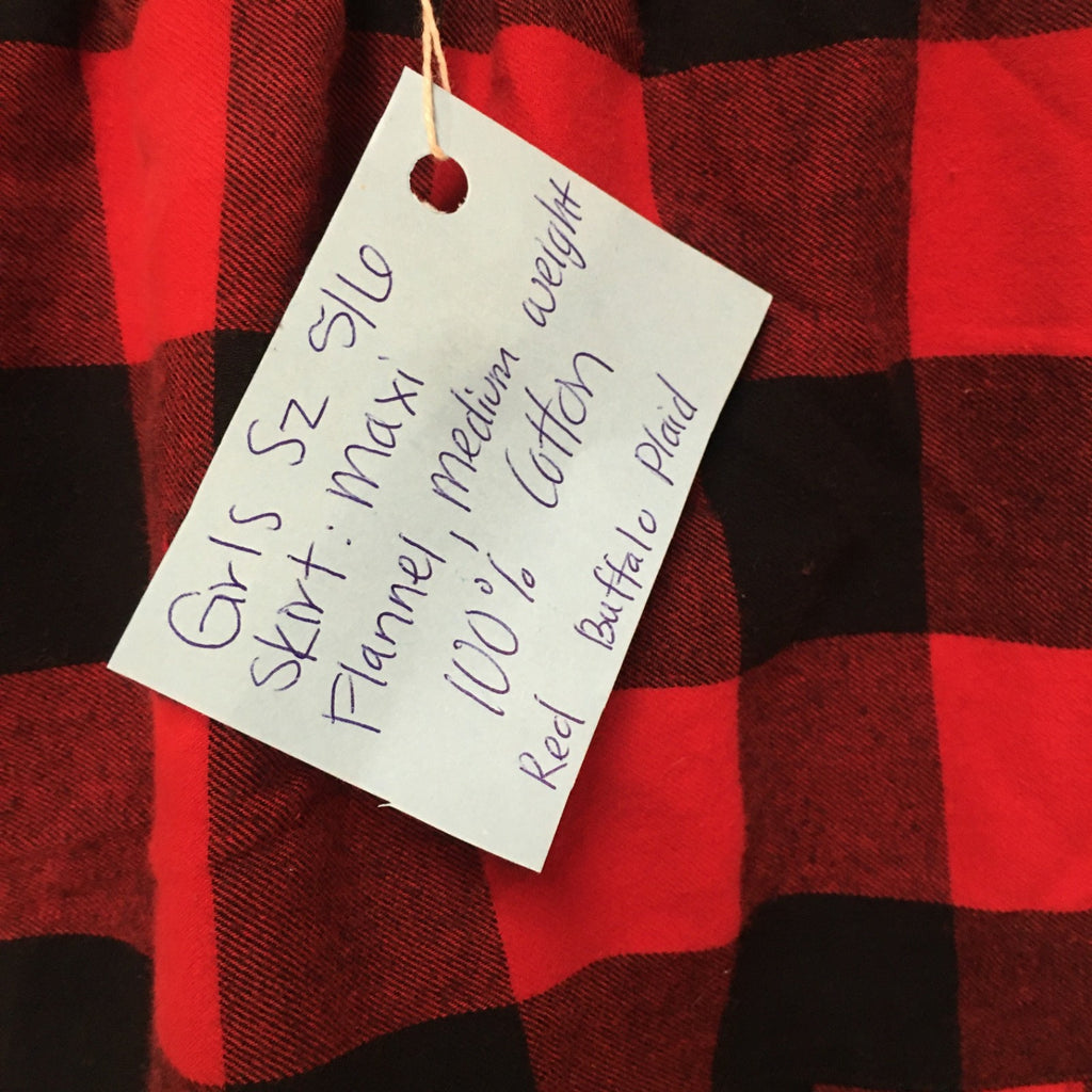 Maxi Flannel Plaid Skirt (5-6)