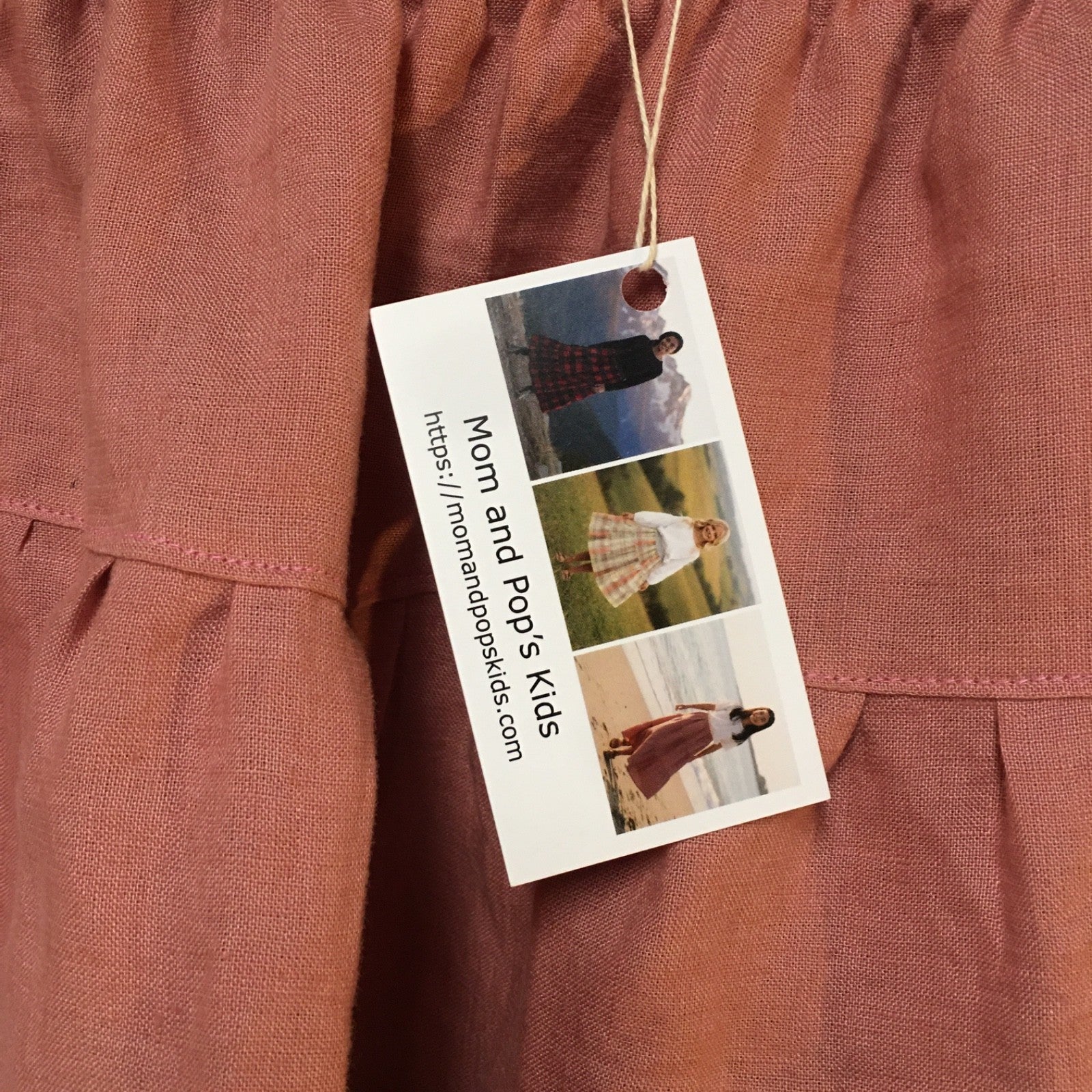 Midi Linen Pink Skirt (8)