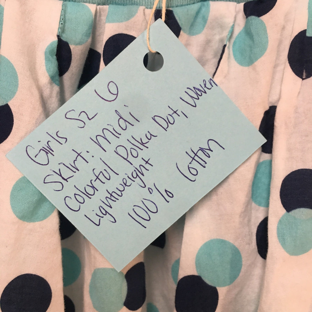 Midi Cotton Polka Dot Skirt (6)