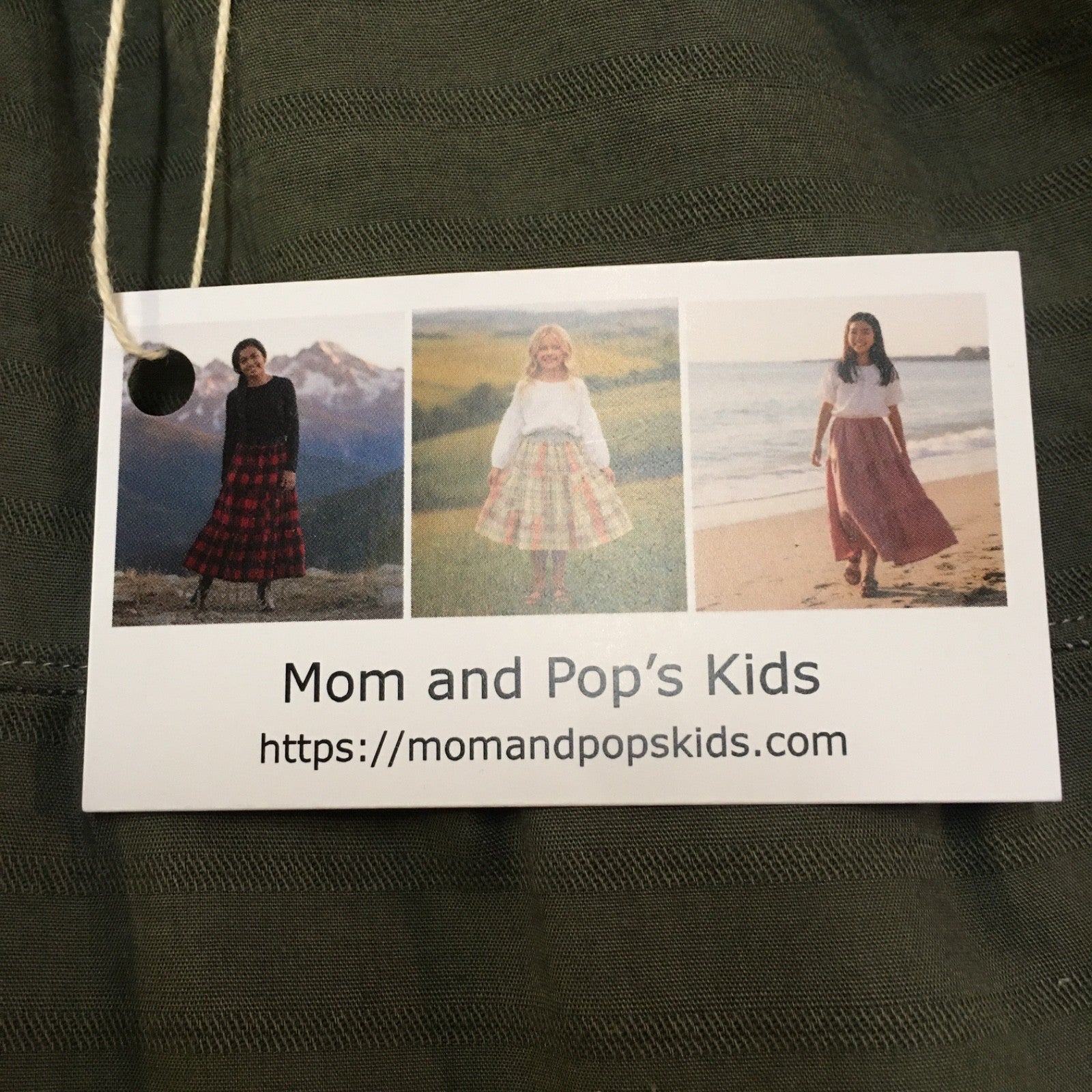 Maxi Cotton Green Skirt (2-3)