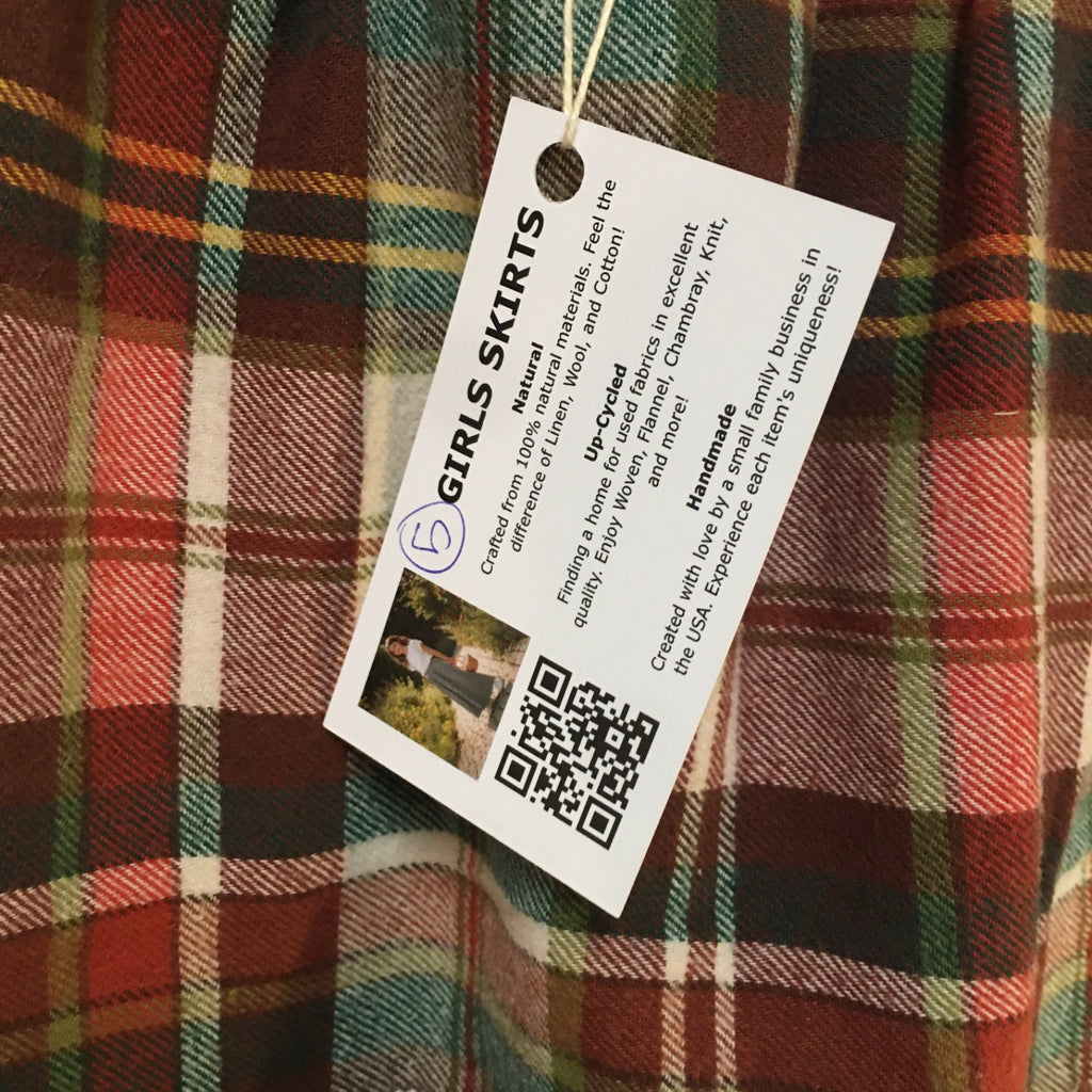Maxi Flannel Plaid Skirt (5)