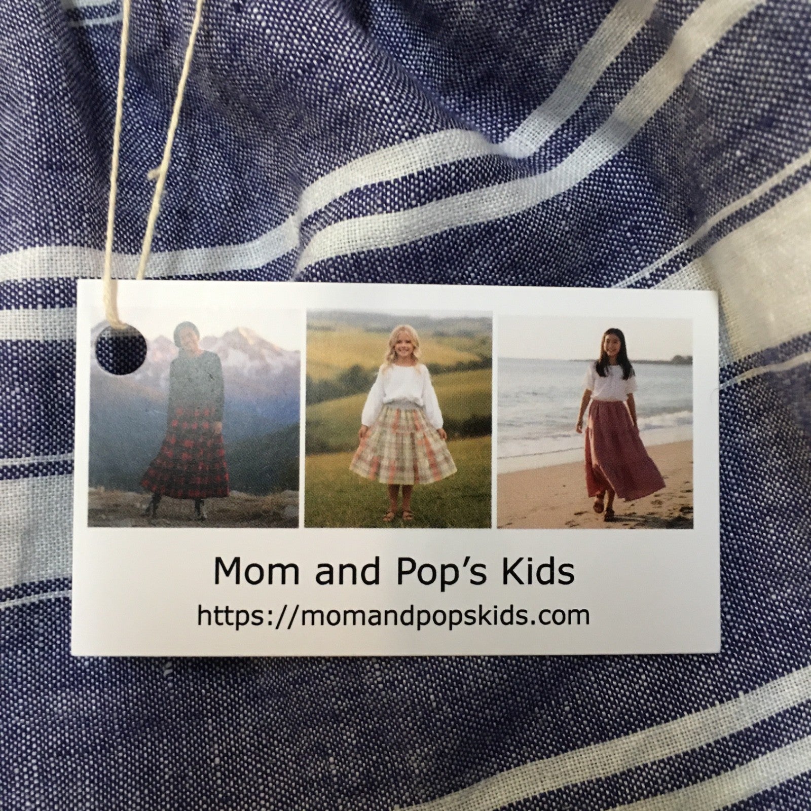 Midi Linen Striped Skirt (8)