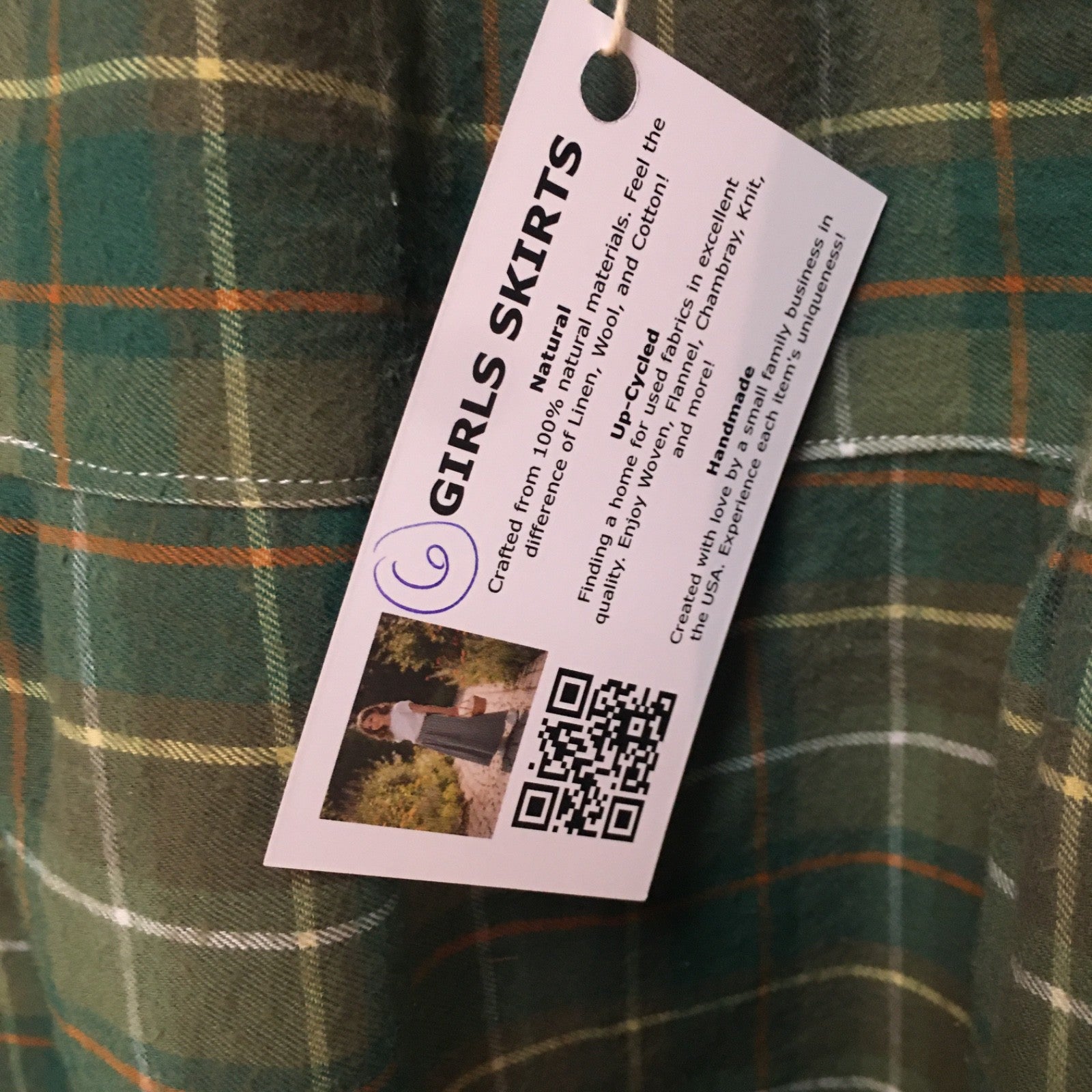 Midi Flannel Plaid Skirt (6)