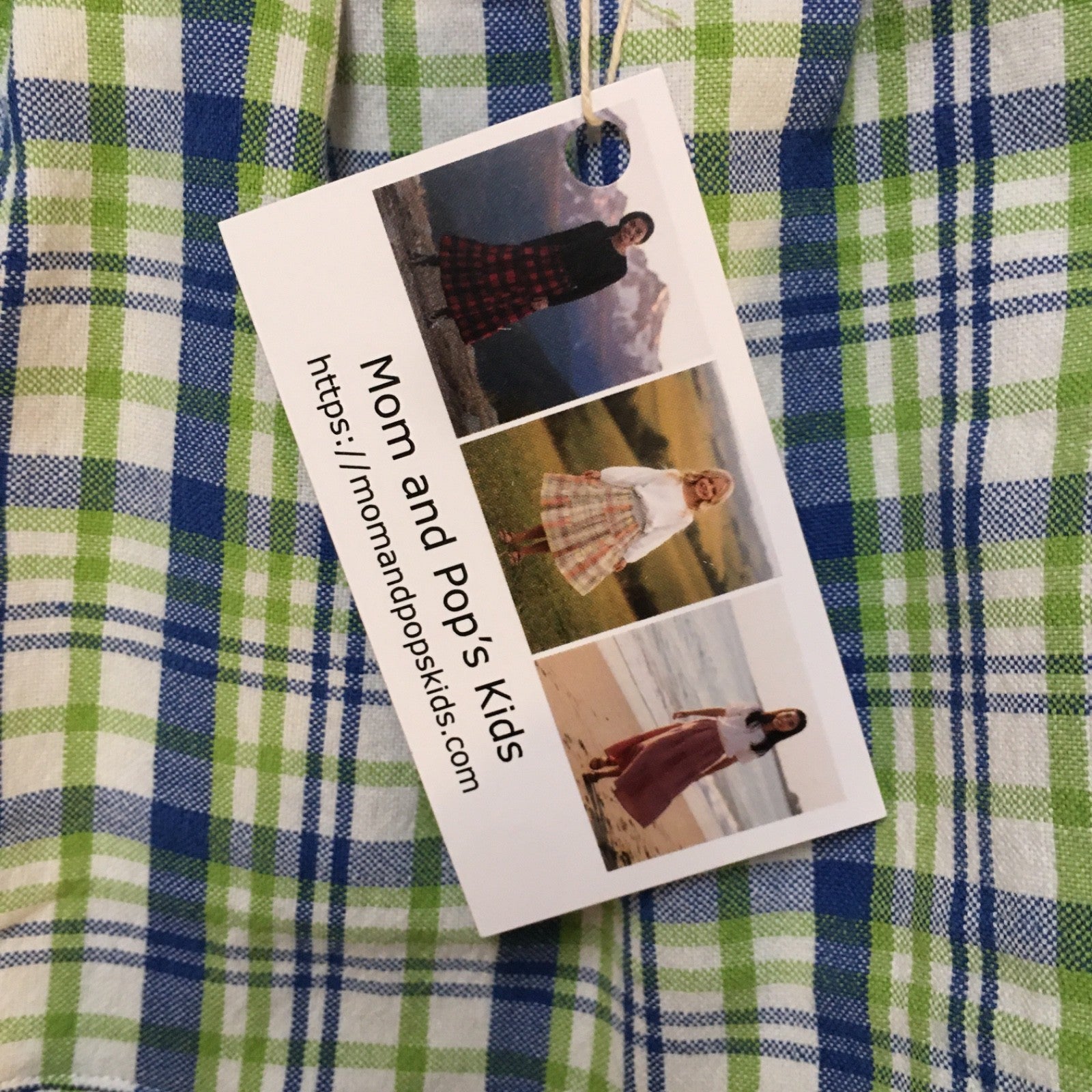 Midi Cotton Plaid Skirt (6-7)