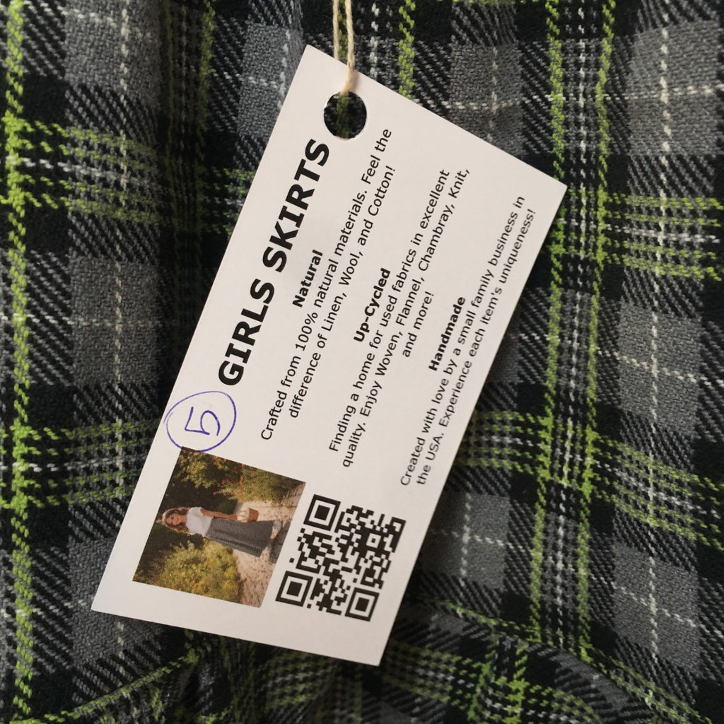 Maxi Flannel Plaid Skirt (5)