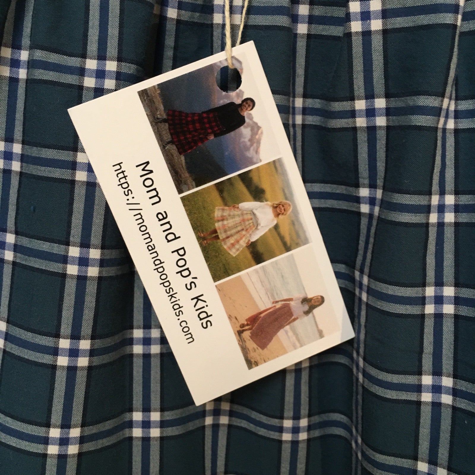 Maxi Cotton Plaid Skirt (4-5)