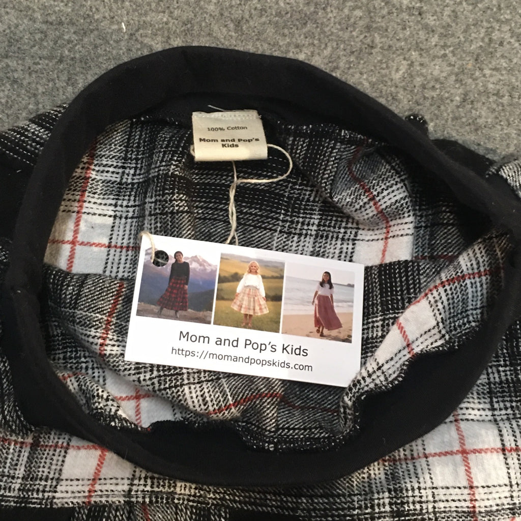 Maxi Flannel Plaid Skirt (6)