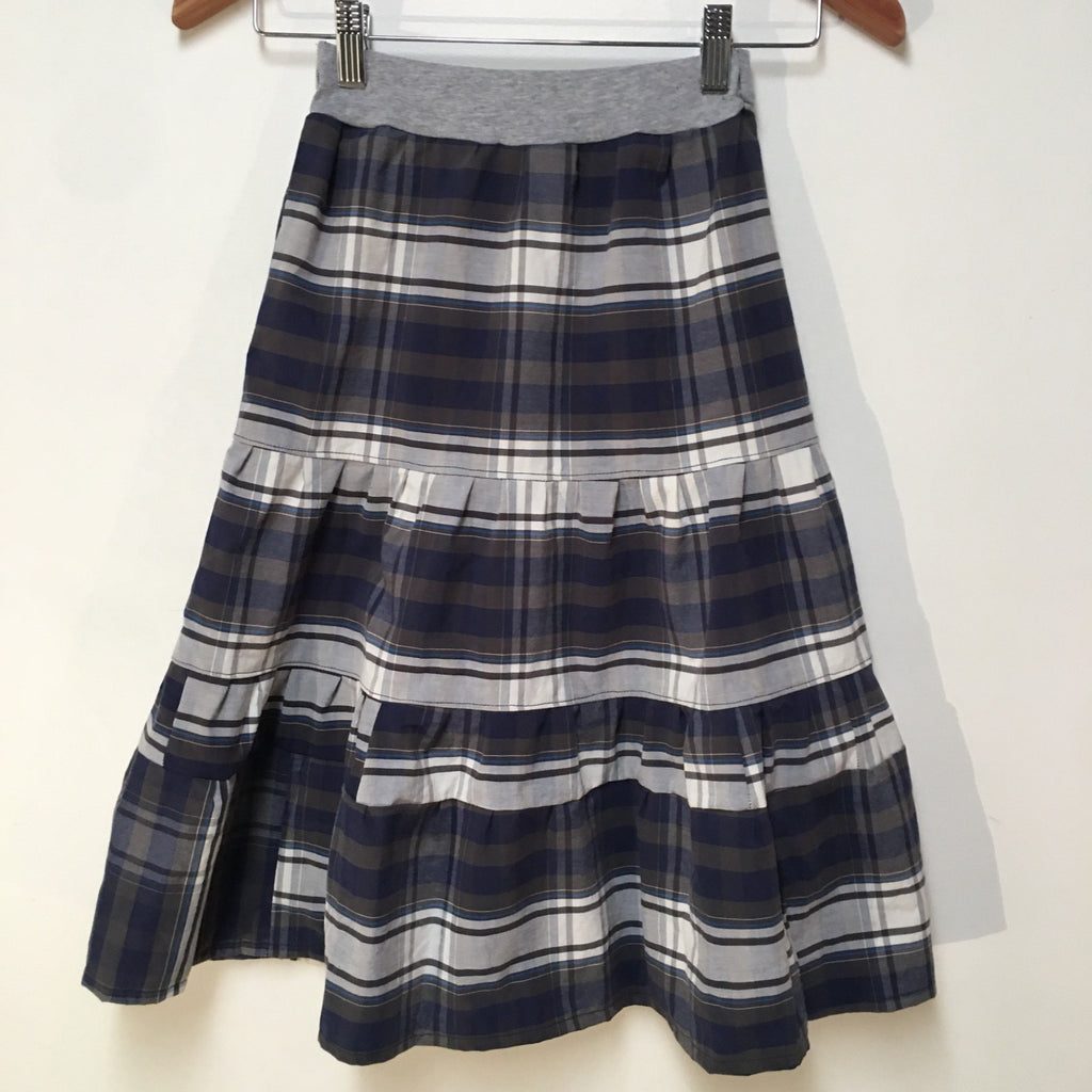 Maxi Cotton Plaid Skirt (6-7)
