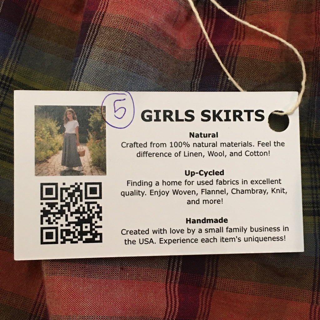 Maxi Cotton Plaid Skirt (5)