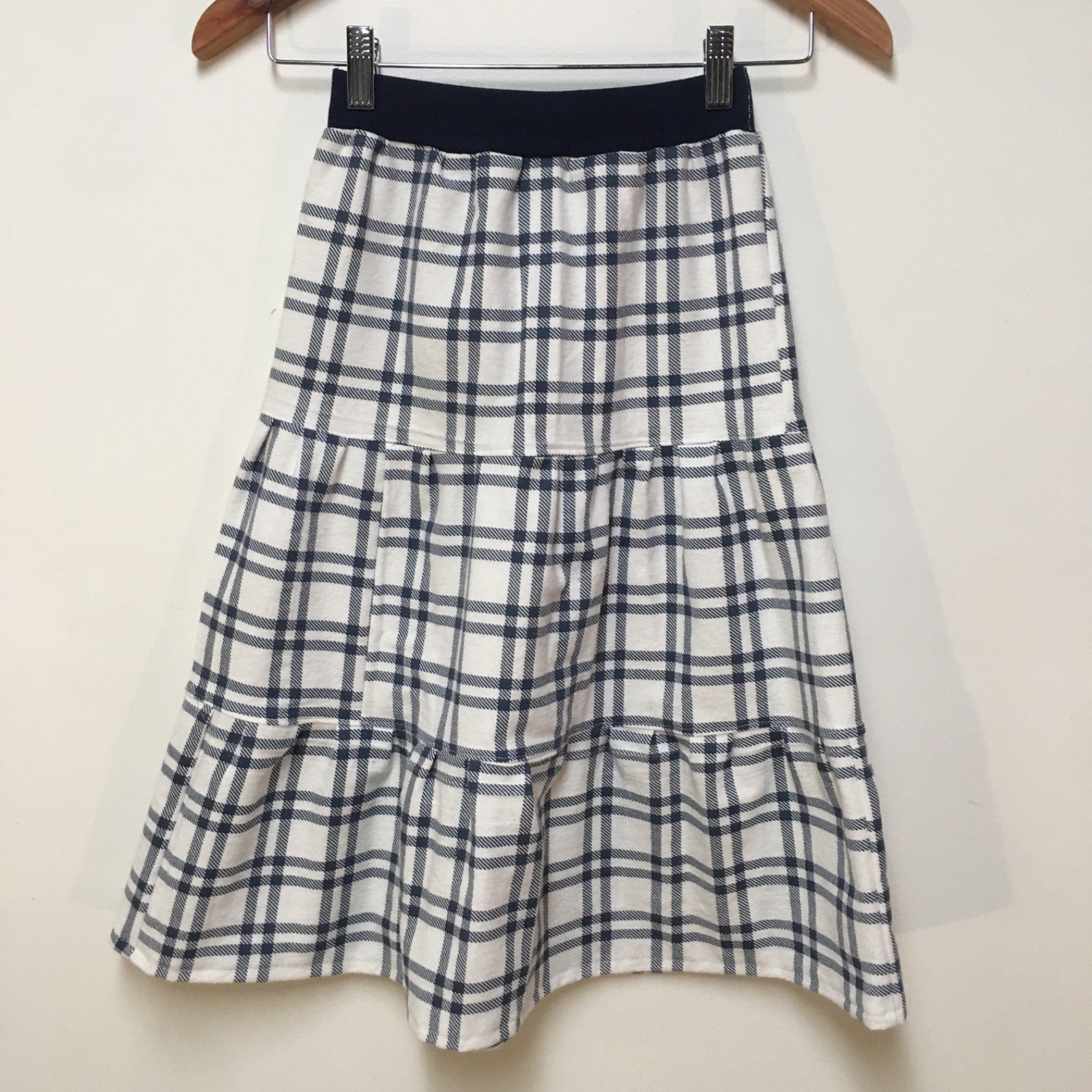 Maxi Flannel Plaid Skirt (7)