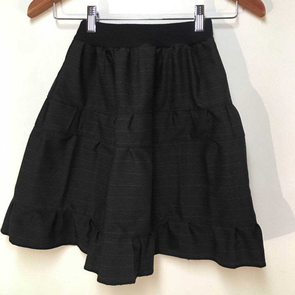 Midi Wool Striped Skirt (5)