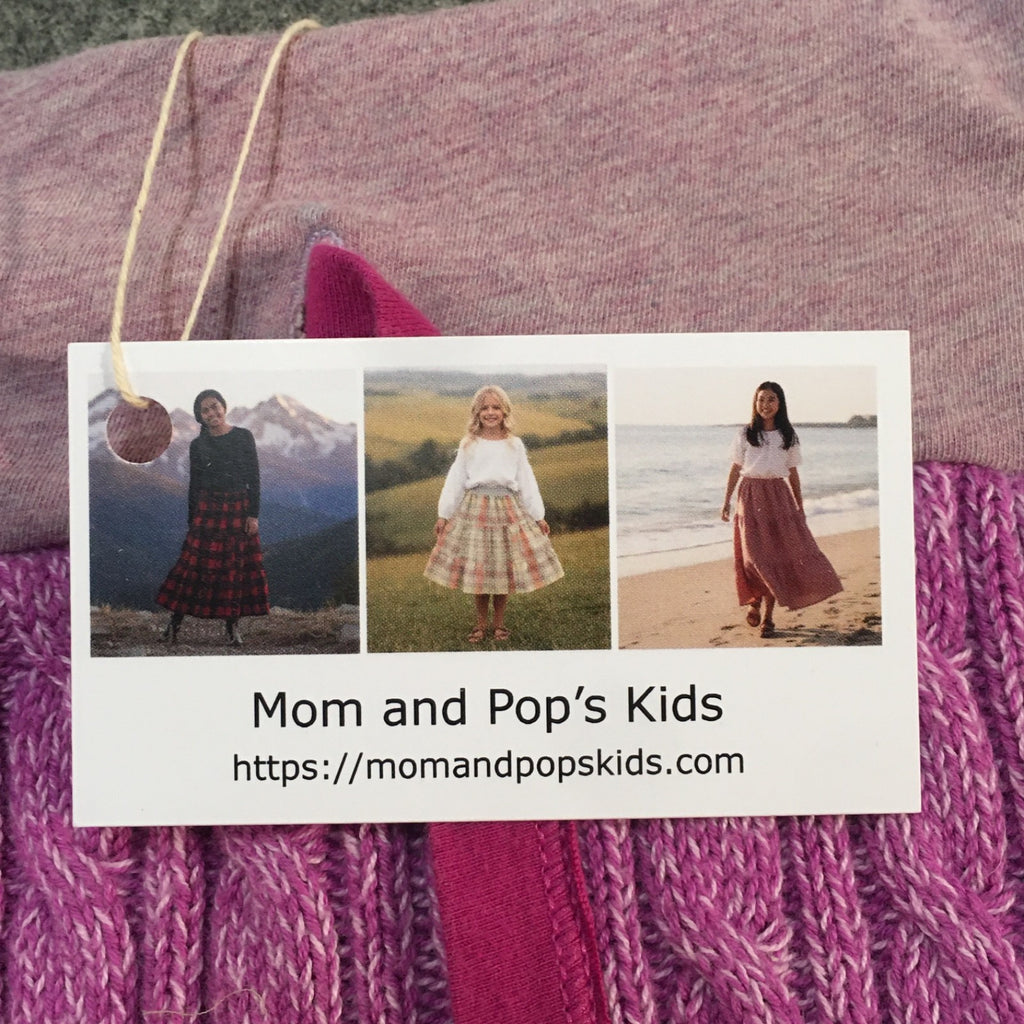 Midi Knit Purple Skirt (6)