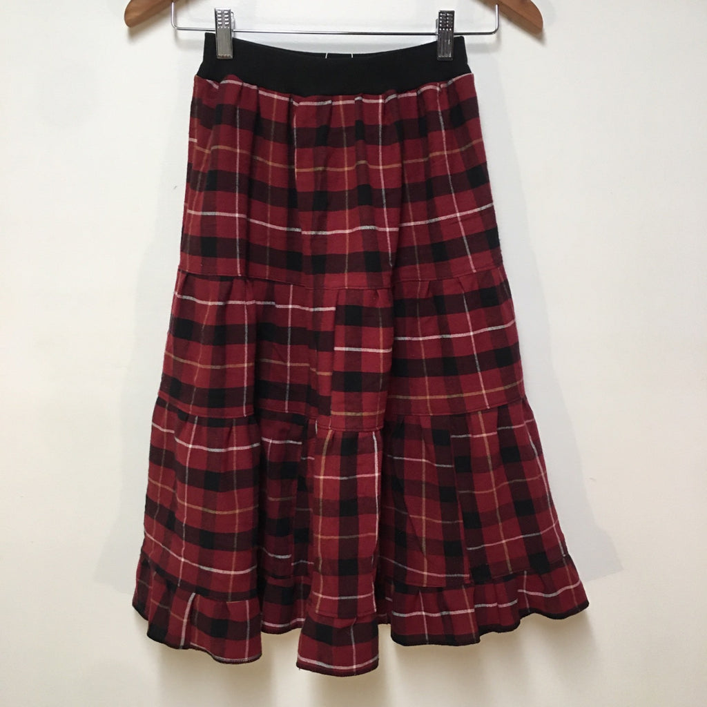 Maxi Flannel Plaid Skirt (10)