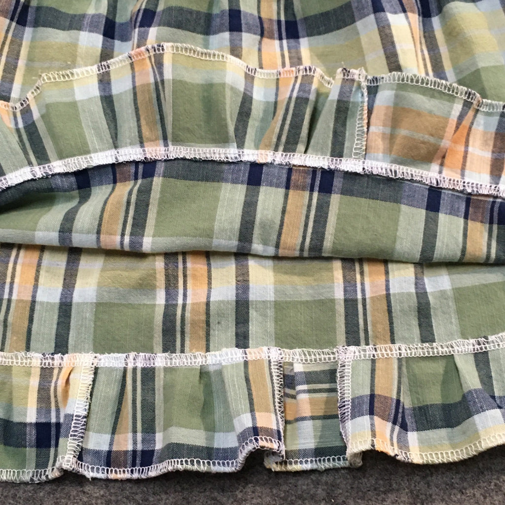 Midi Cotton Plaid Skirt (3-4)