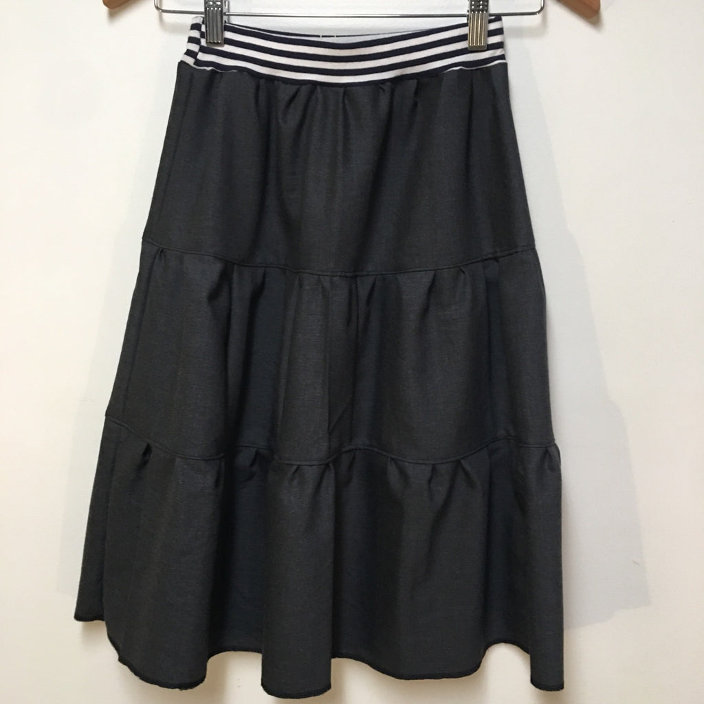 Midi Wool Gray Skirt (8)