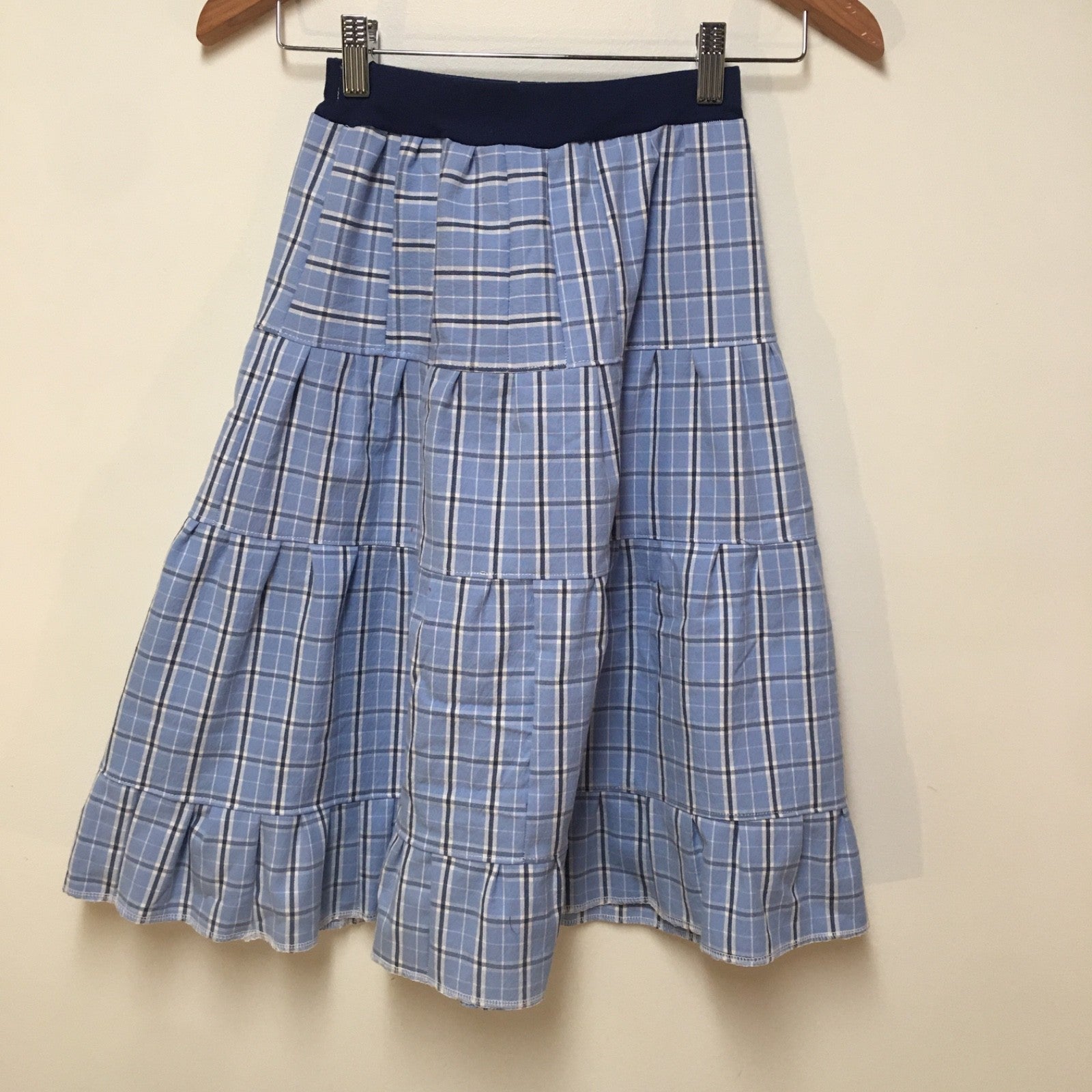 Maxi Cotton Plaid Skirt (7-8)
